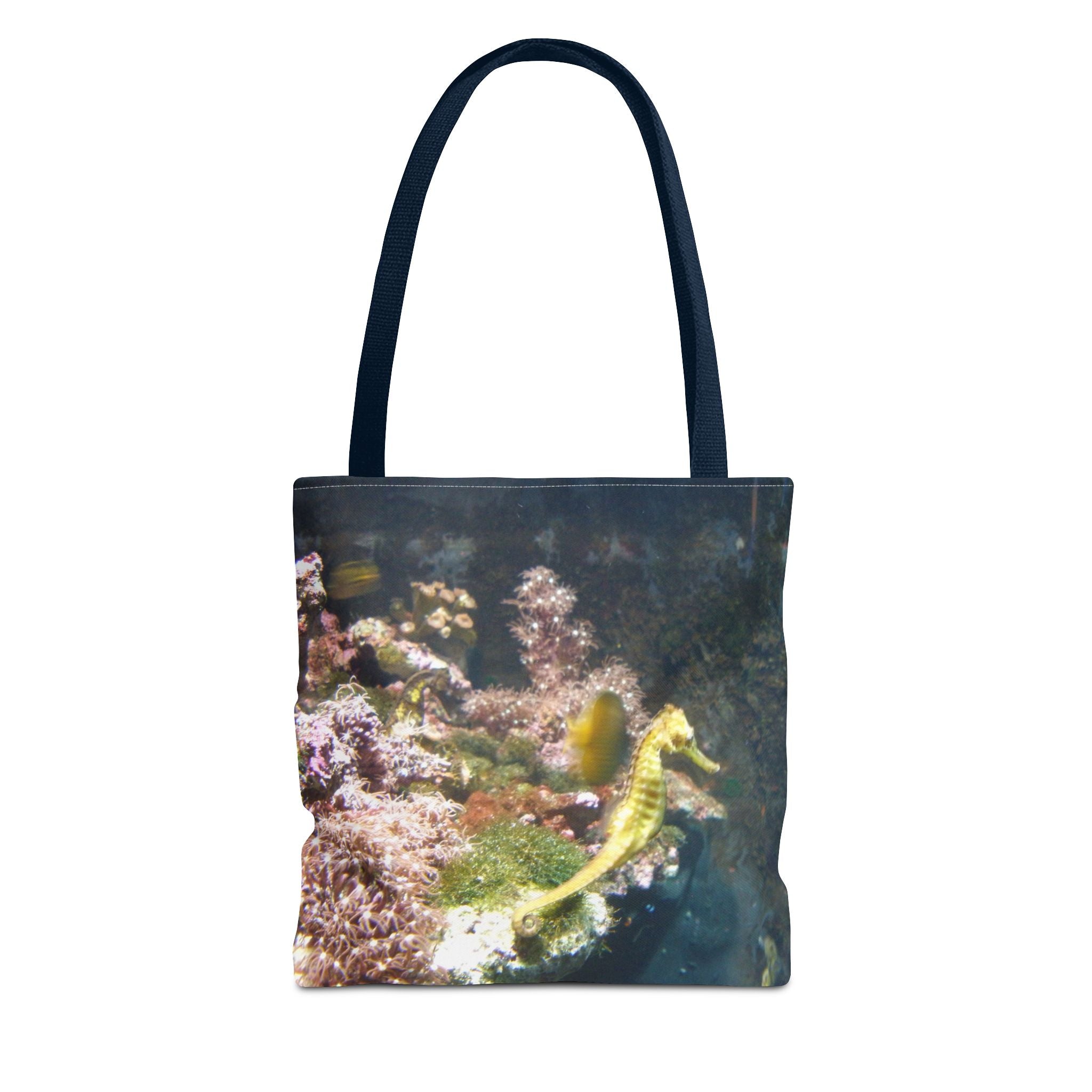 Underwater Serenity Seahorse Tote Bag - Ocean-Inspired Design for Marine Life Lovers